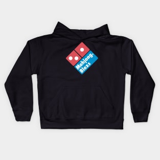 Mahjong Pizaa Domino Kids Hoodie